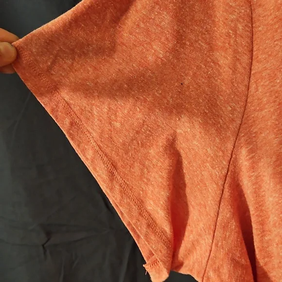 St. John's Bay 2X Heart Print Pink Heather Scoop Neck Tee EUC - Picture 3 of 4